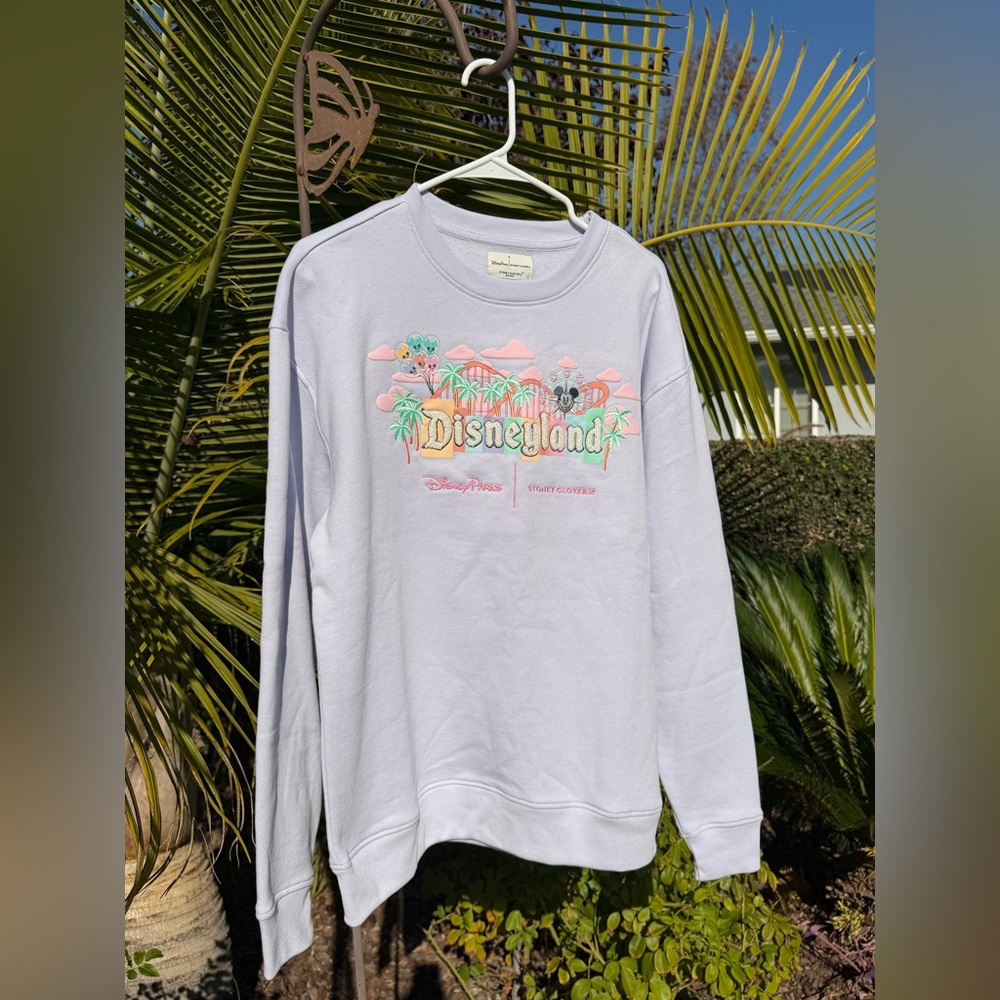 Disney Parks x Stoney Clover Lane Disneyland Sweatshirt Lavender Mickey Mouse
